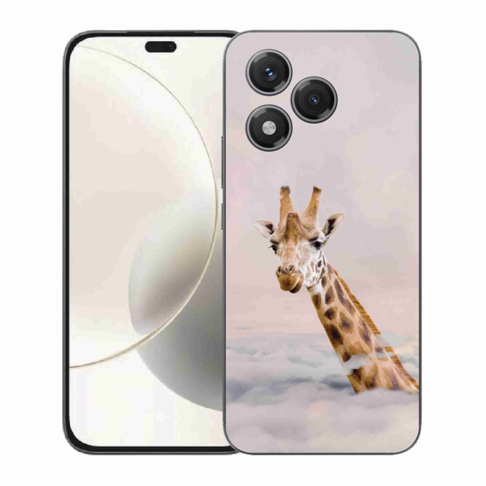 Gelový kryt mmCase na Honor 400 Lite - žirafa v oblacích