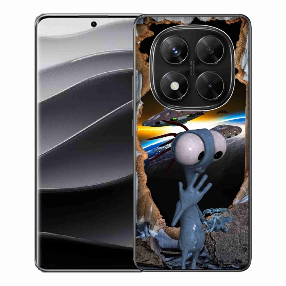 Gelový kryt mmCase na Xiaomi Redmi Note 14 Pro 5G/Poco X7 5G - mimozemšťan
