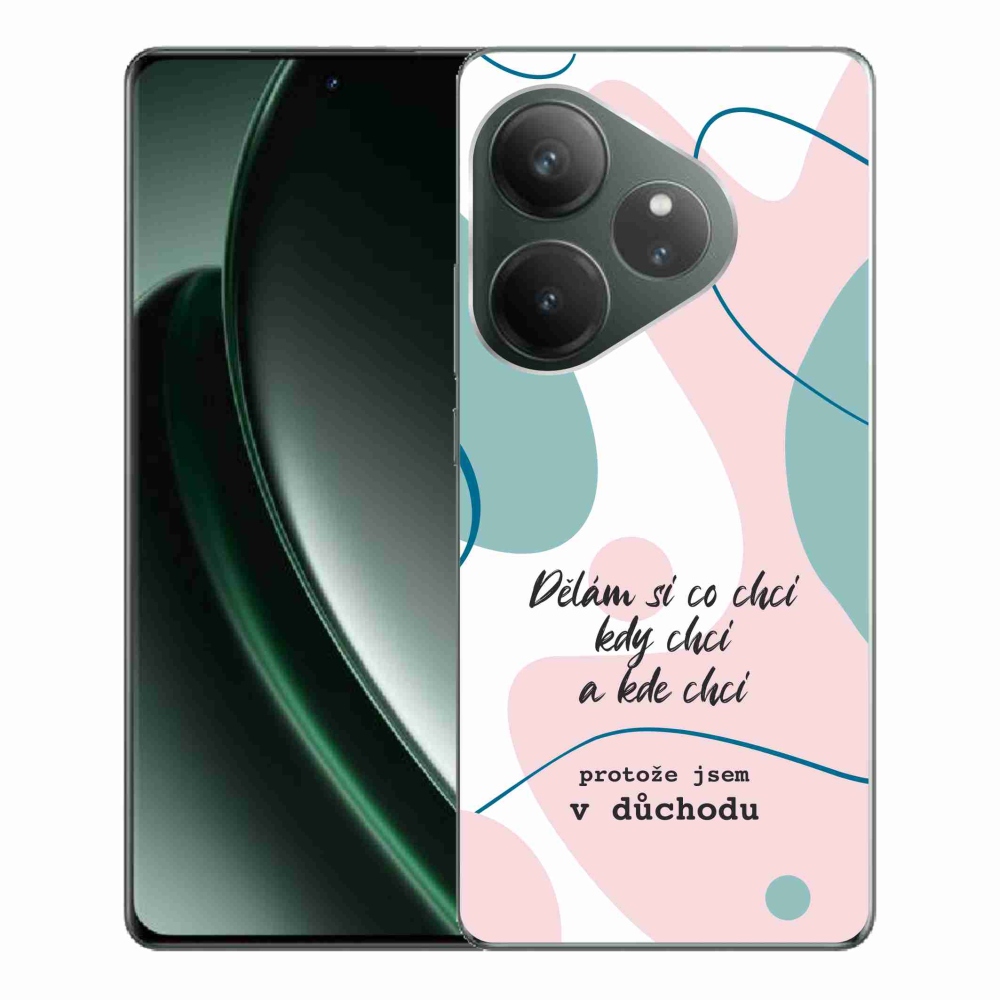 Gelový kryt mmCase na Realme GT 6 5G/GT 6T 5G - vtipný text 10 bílé pozadí