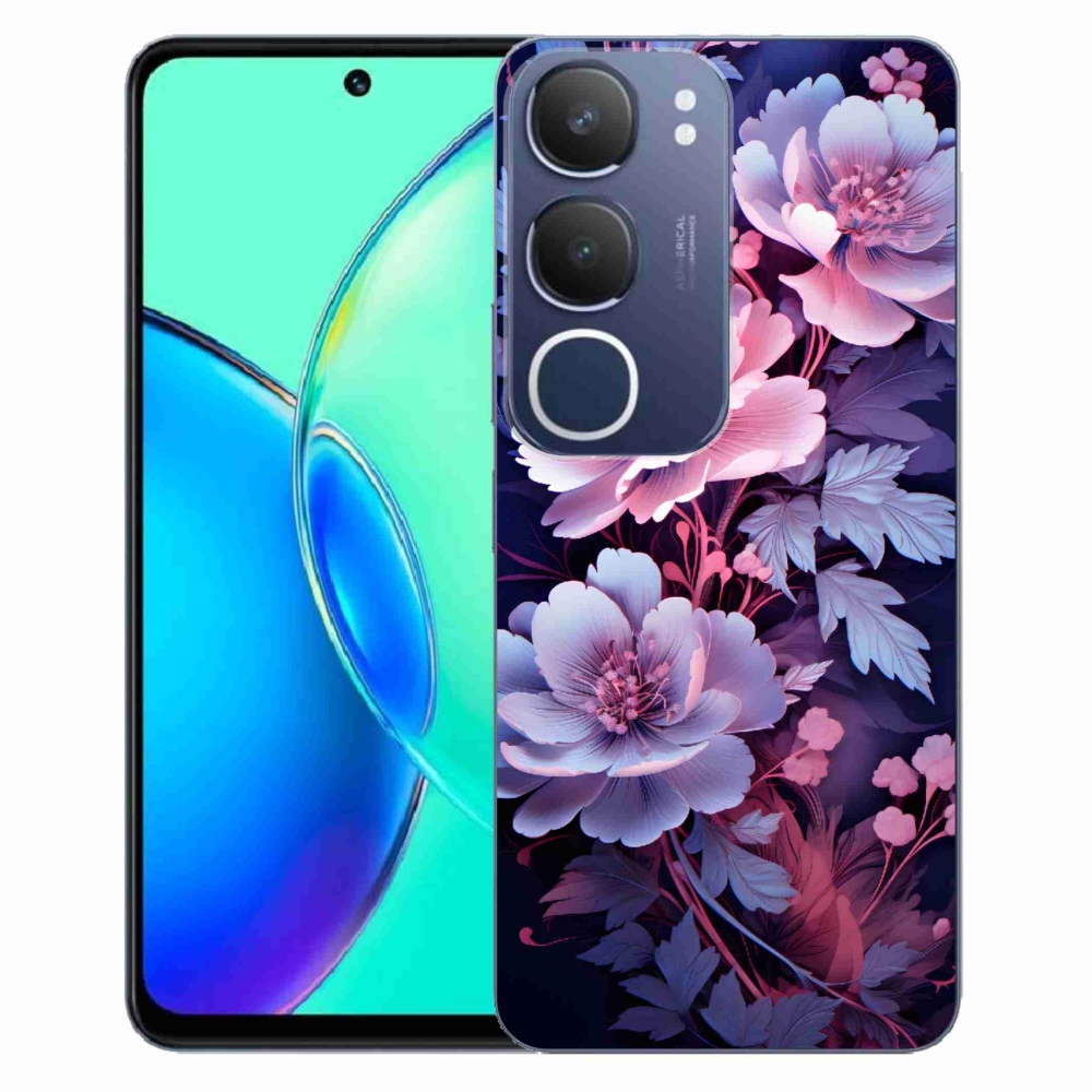 Gelový kryt mmCase na Vivo Y19s - květiny 11