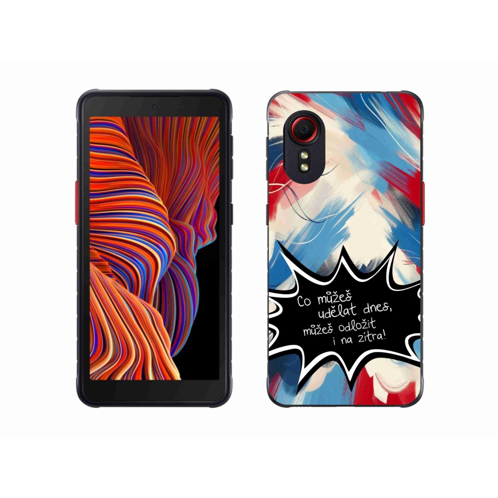 Gelový kryt mmCase na Samsung Galaxy Xcover 5 - vtipný text 9 černé pozadí