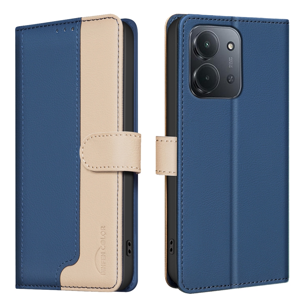 BNF DUO knížkové pouzdro na Xiaomi Redmi 15C 4G/5G (173mm) - modré