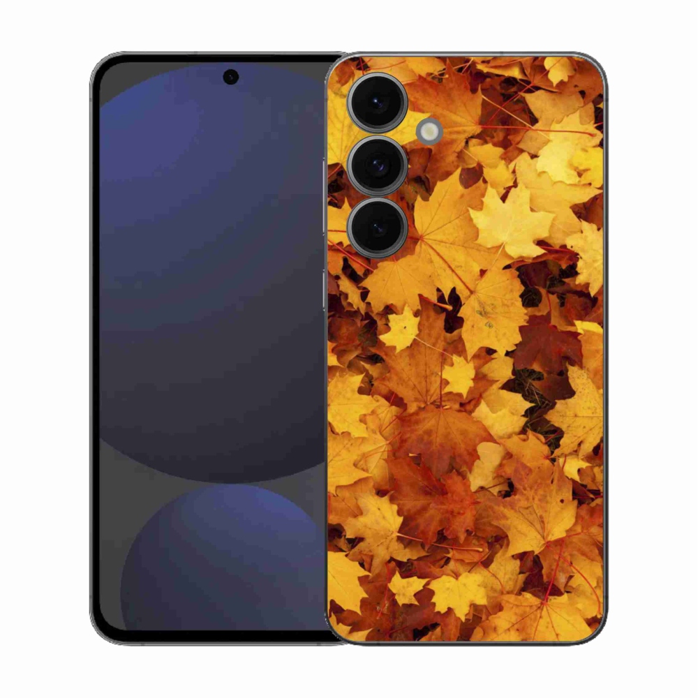 Gelový kryt mmCase na Samsung Galaxy S25 FE - javorové listy