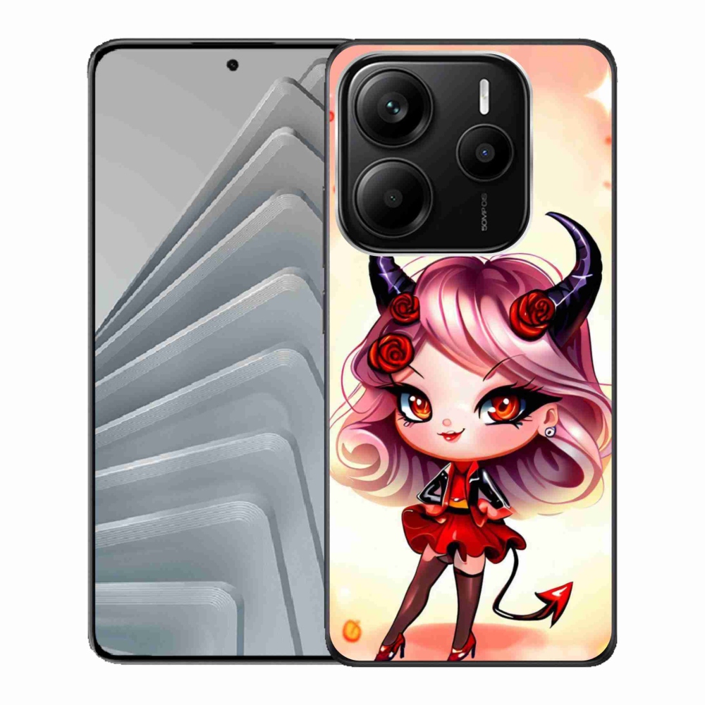 Gelový kryt mmCase na Xiaomi Redmi Note 14 5G - kreslená čertice