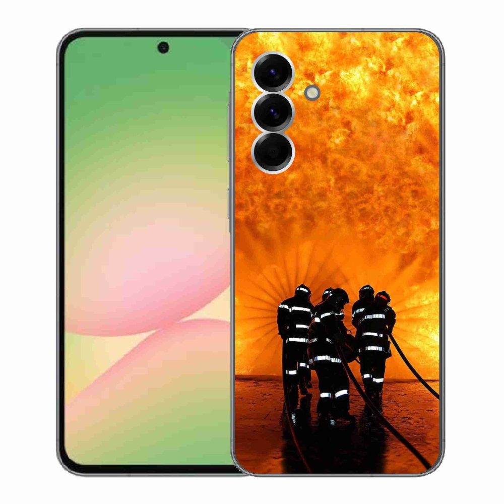 Gelový kryt mmCase na Samsung Galaxy A56 5G - požár