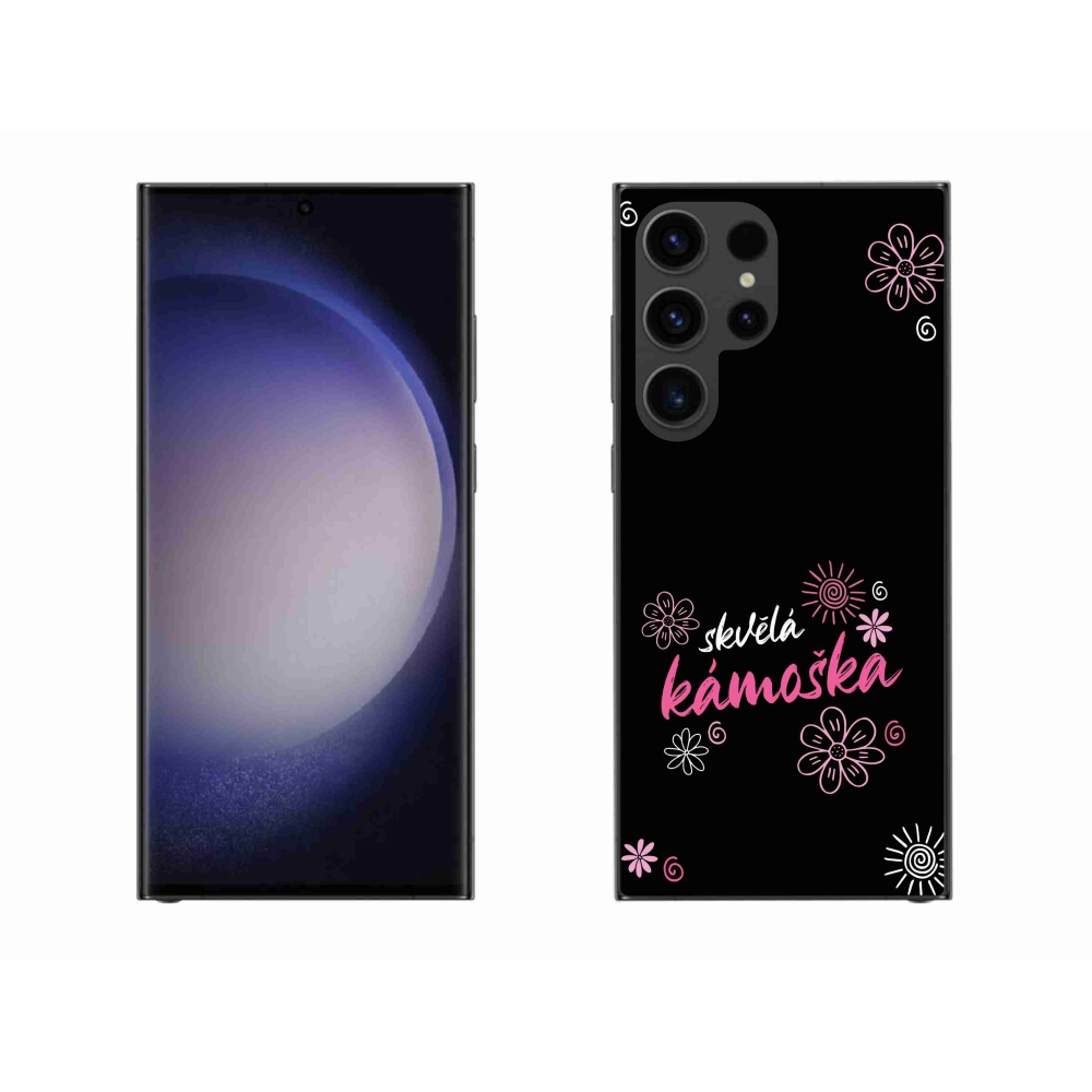 Gelový kryt mmCase na Samsung Galaxy S23 Ultra 5G - skvělá kámoška černé pozadí