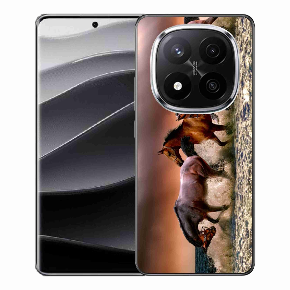 Gelový kryt mmCase na Xiaomi Redmi Note 14 Pro+ 5G - koně 1