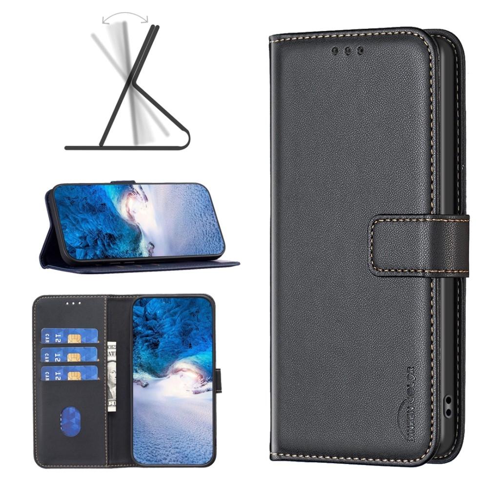 BNF knížkové pouzdro na Xiaomi Redmi Note 13 Pro 4G/Poco M6 Pro - černé