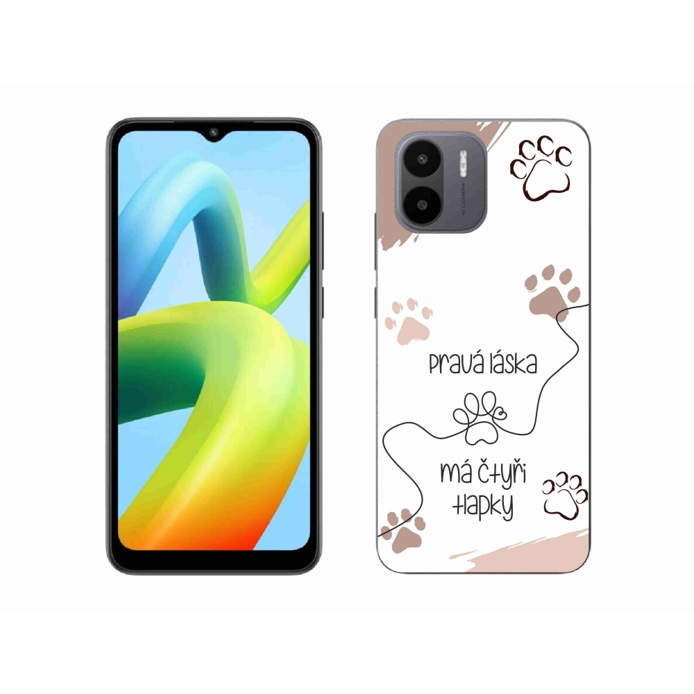 Gelový kryt mmCase na Xiaomi Redmi A1 - psí motiv 1 bílé pozadí