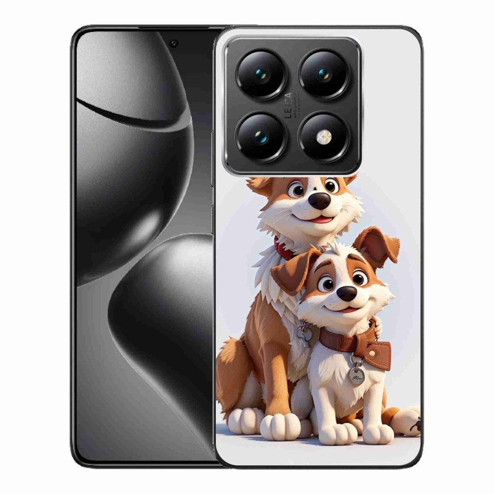 Gelový kryt mmCase na Xiaomi 14T Pro - kreslení psi