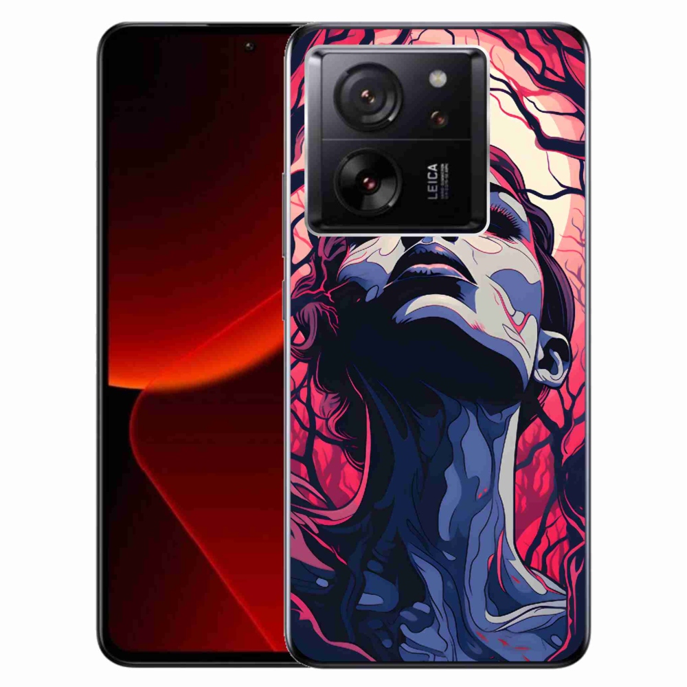 Gelový kryt mmCase na Xiaomi 13T/13T Pro - abstraktní obličej