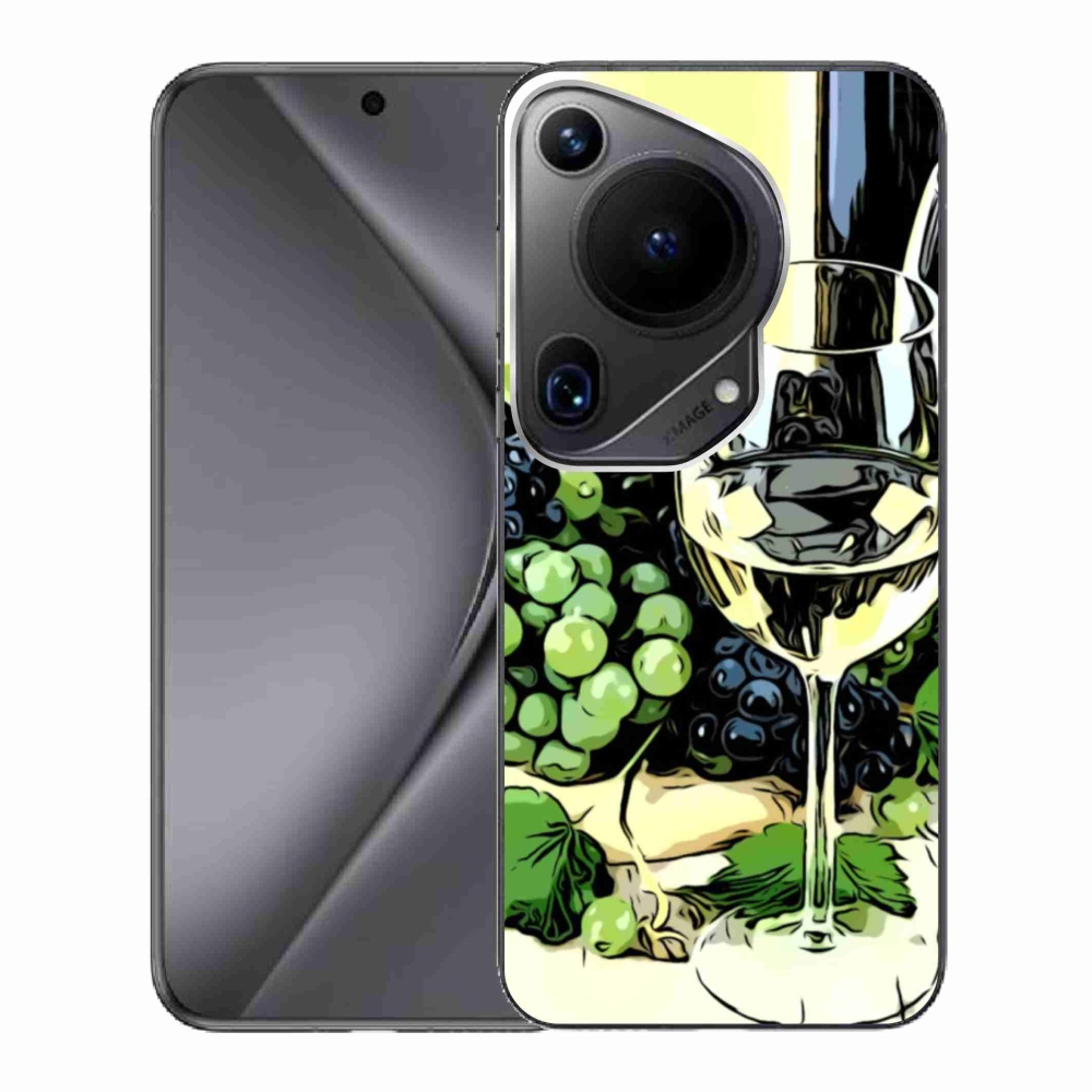 Gelový kryt mmCase na Huawei Pura 70 Ultra - sklenka vína
