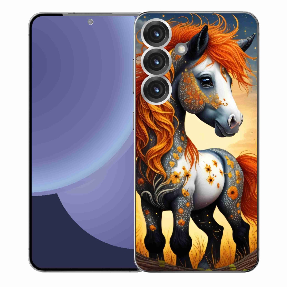 Gelový kryt mmCase na Samsung Galaxy S25+ - barevný poník