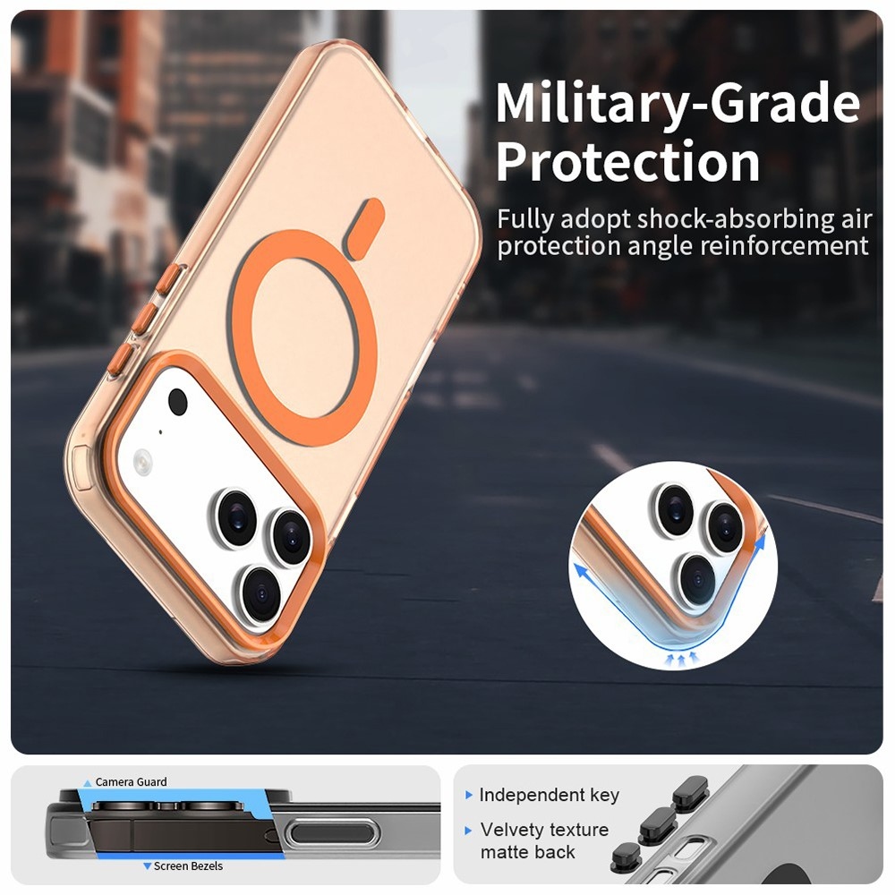 Candy gelový obal s MagSafe na iPhone 17 Pro Max - oranžový