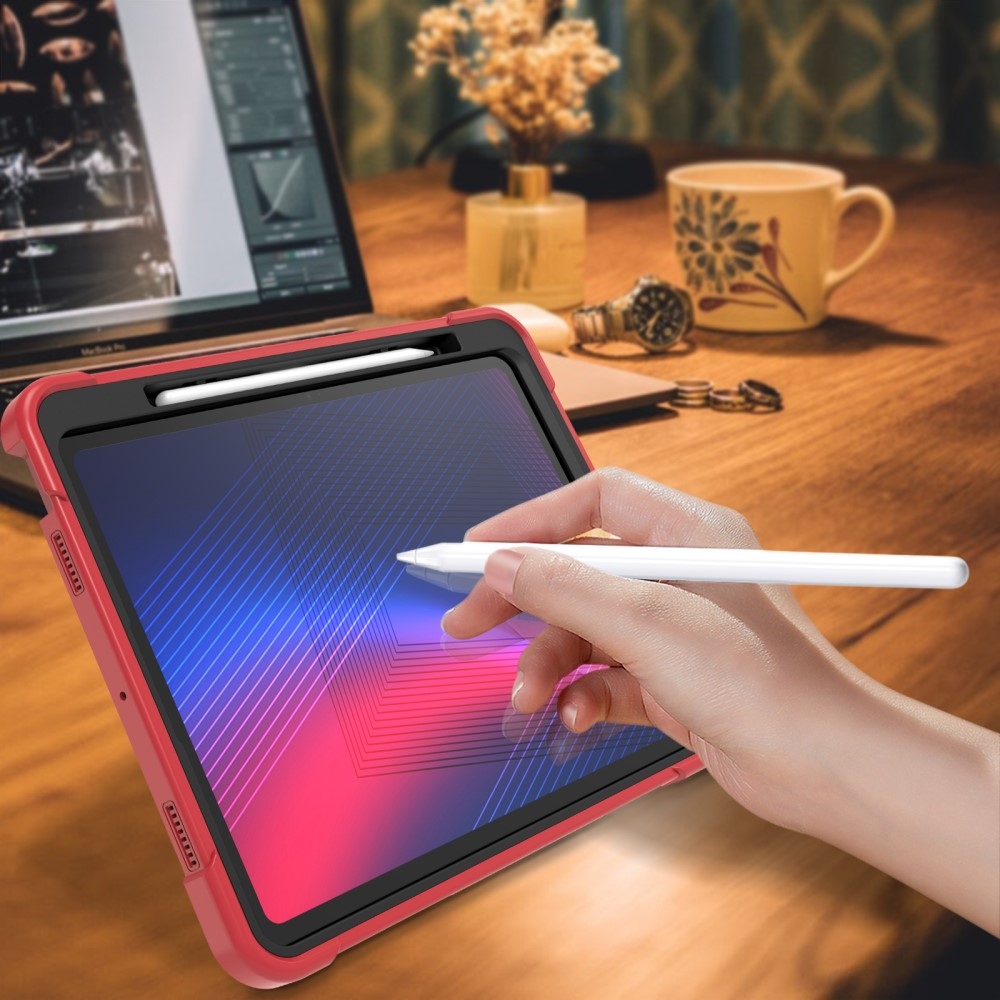Kick odolný hybridní obal na iPad Pro 13 (2024) - černý/červený