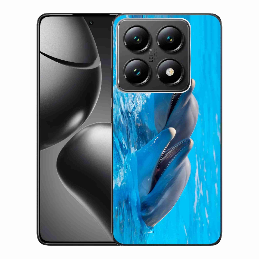 Gelový kryt mmCase na Xiaomi 14T Pro - delfíni