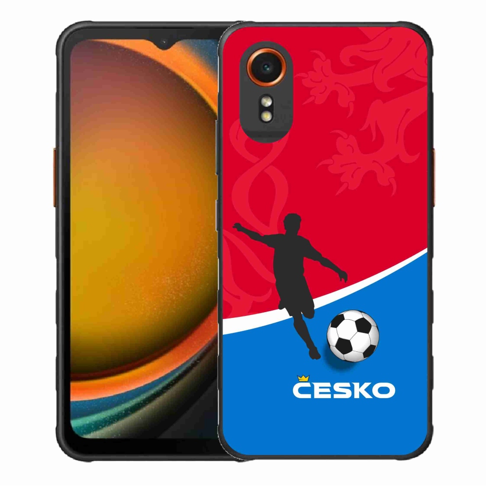 Gelový kryt mmCase na Samsung Galaxy Xcover 7 - fotbal Česko