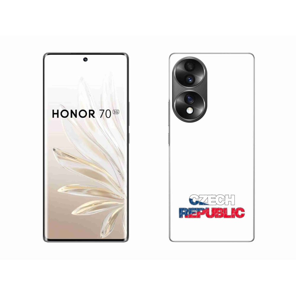 Gelový kryt mmCase na Honor 70 - Czech Republic bílé pozadí
