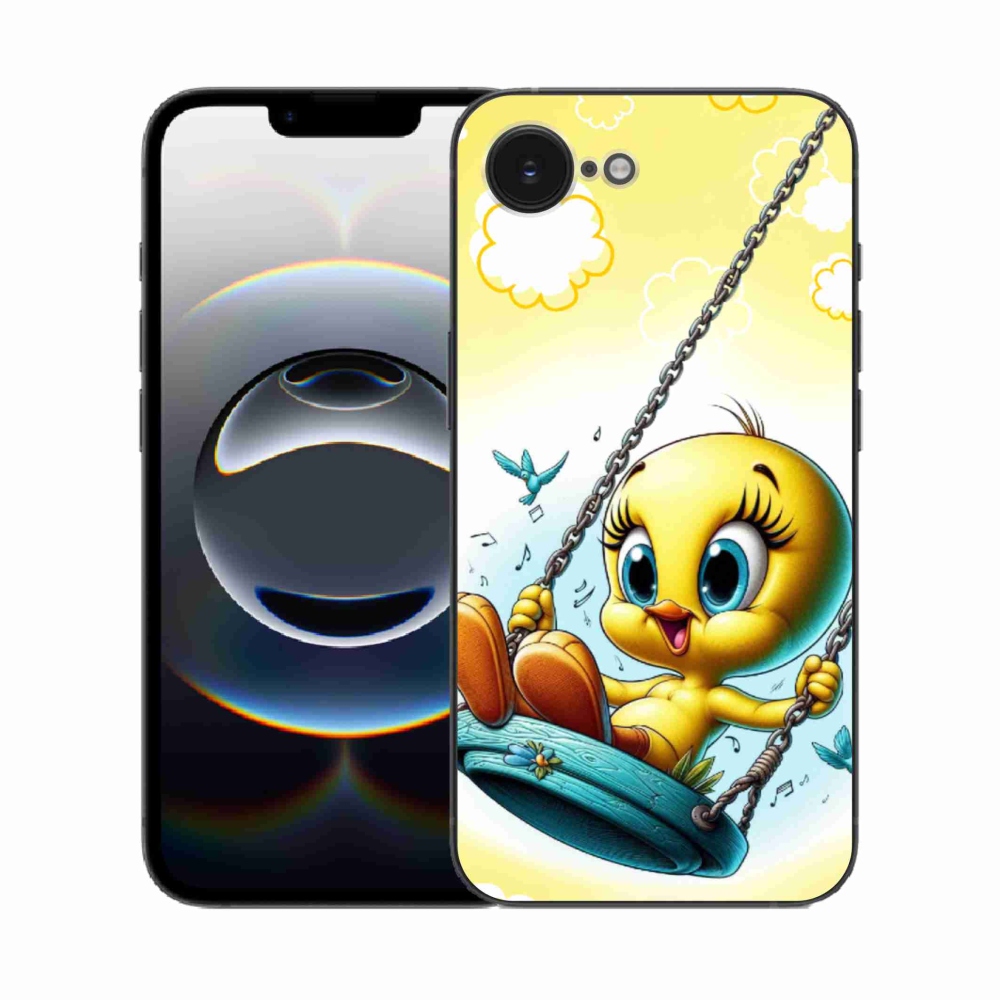 Gelový kryt mmCase na iPhone 16e - tweety
