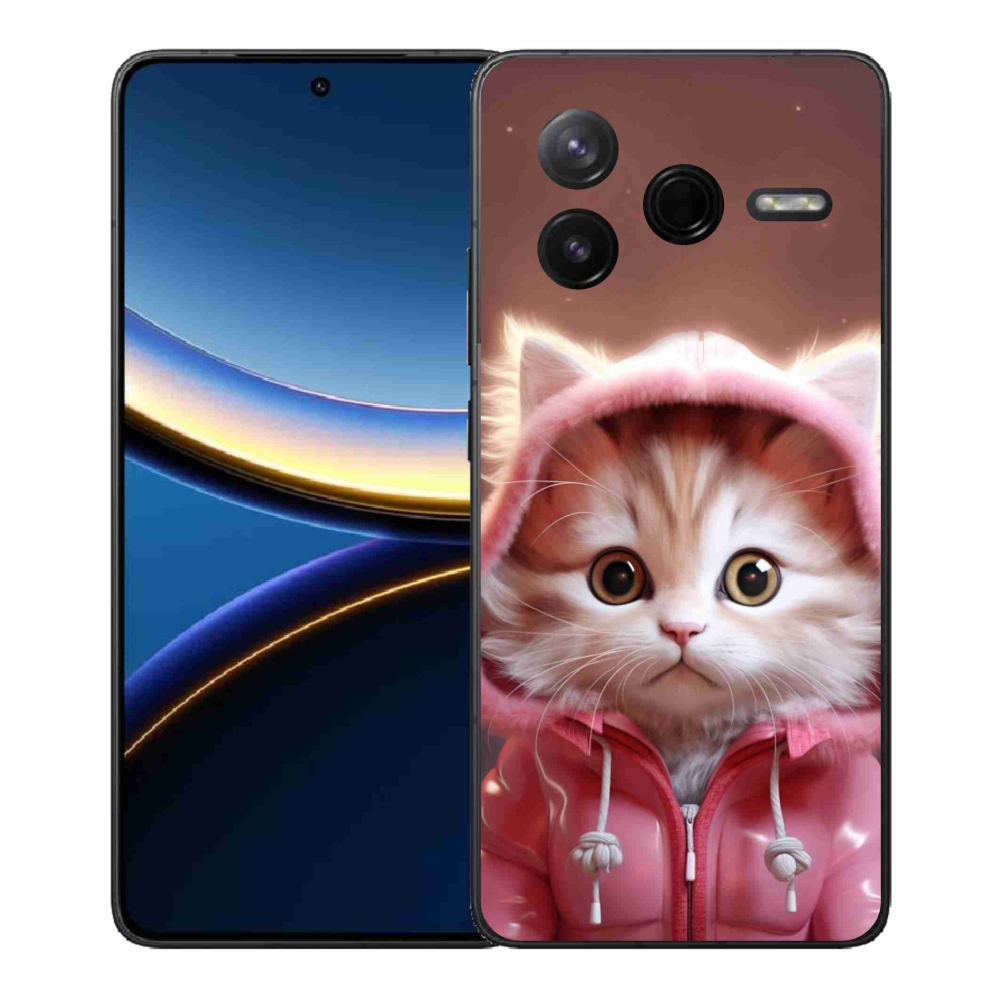 Gelový kryt mmCase na Xiaomi Poco F7 Pro - roztomilé kotě 3