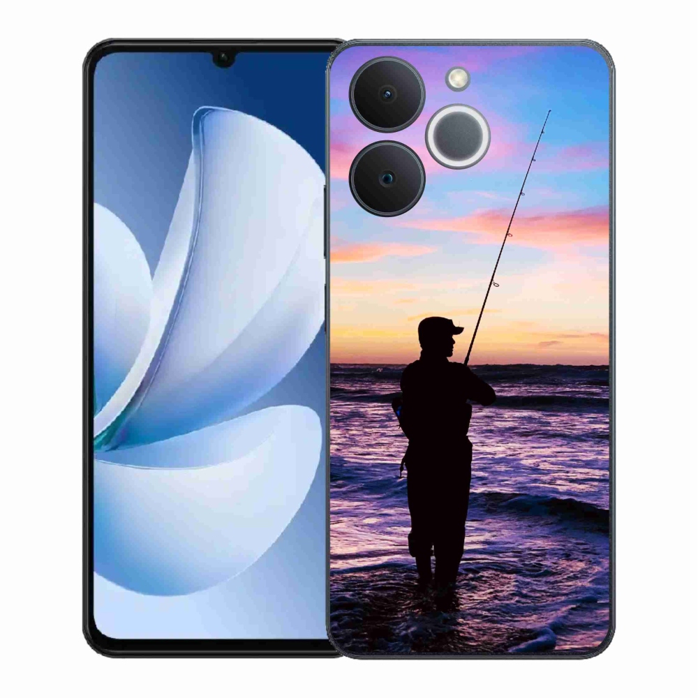 Gelový kryt mmCase na Realme Note 70T - rybaření 1