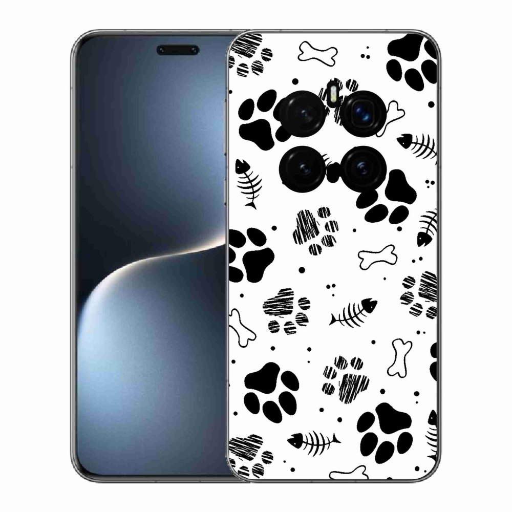Gelový kryt mmCase na Honor Magic 7 Pro 5G - psí tlapky 1