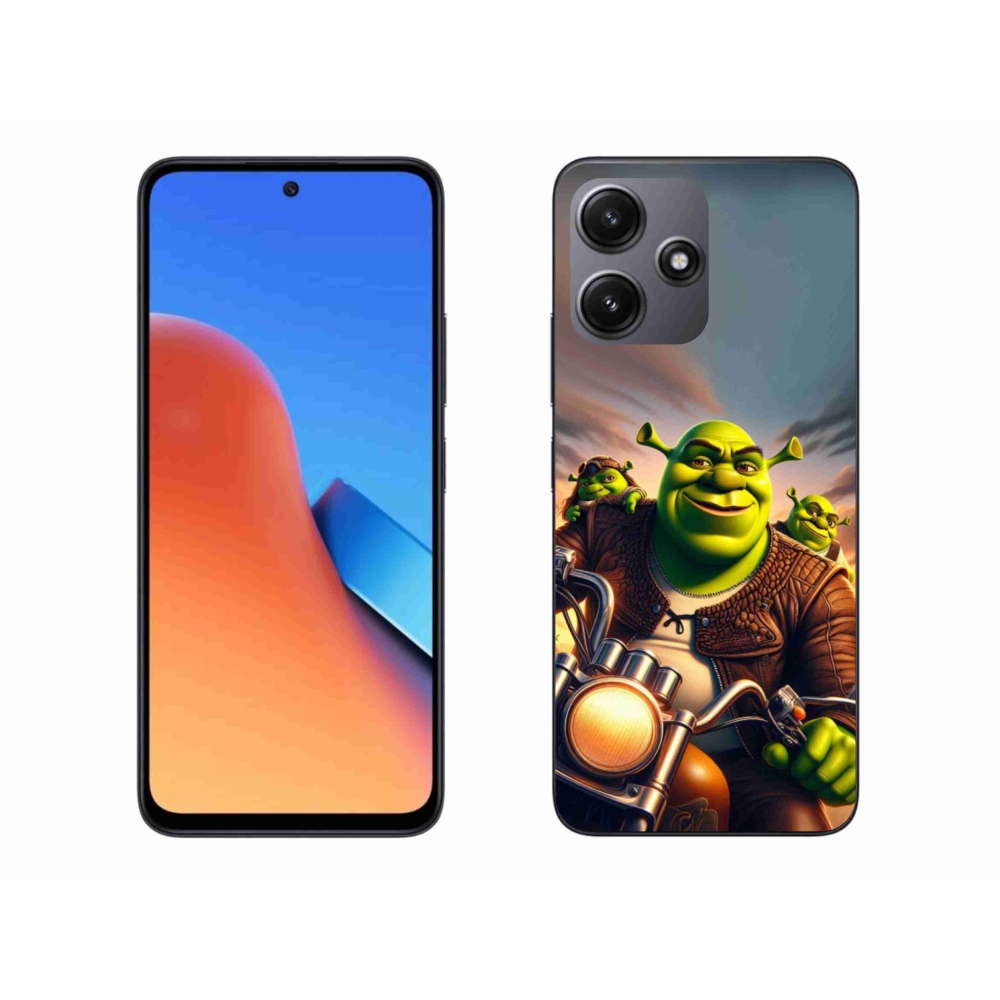 Gelový kryt mmCase na Xiaomi Redmi 12 5G - shrek na motorce