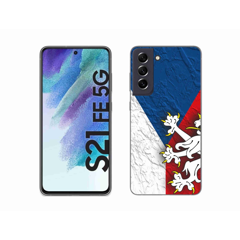 Gelový kryt mmCase na Samsung Galaxy S21 FE 5G - česká vlajka 1