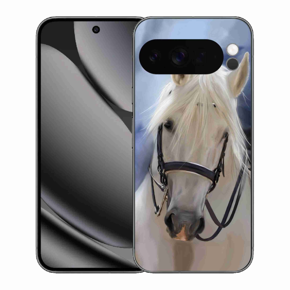 Gelový kryt mmCase na Google Pixel 10 Pro XL - bílý kůň