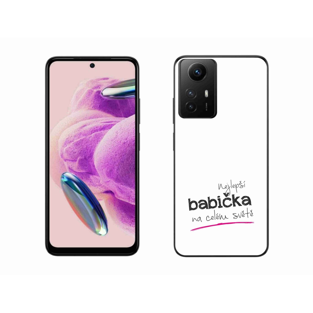 Gelový kryt mmCase na Xiaomi Redmi Note 12S - nejlepší babička 4 bílé pozadí