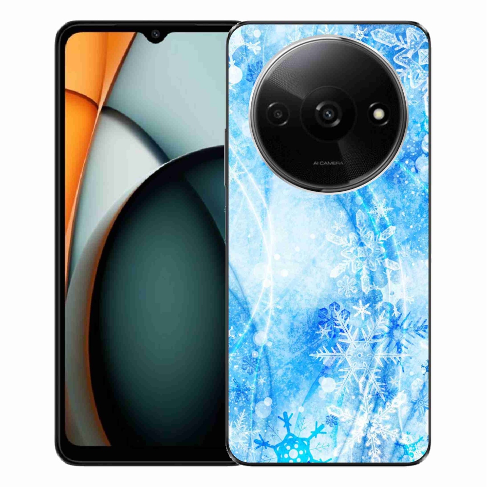Gelový kryt mmCase na Xiaomi Redmi A3 - sněhové vločky