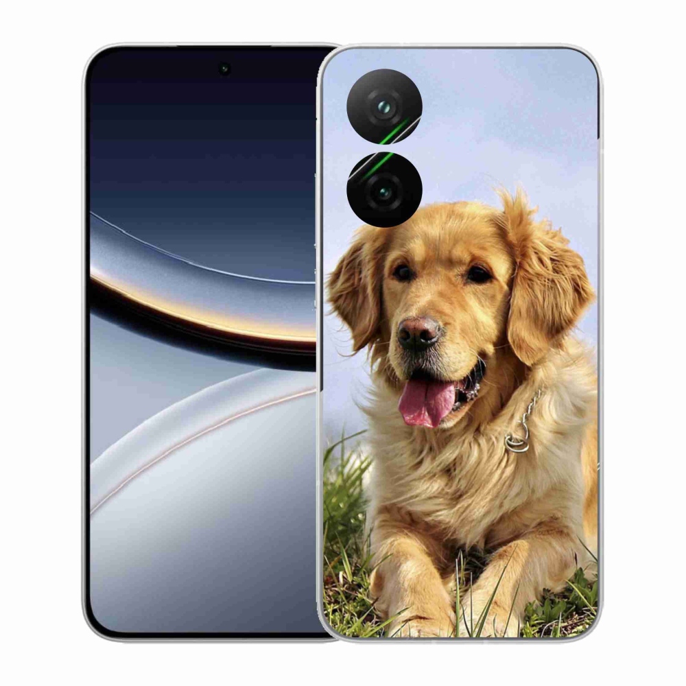 Gelový kryt mmCase na Xiaomi Poco F7 5G - zlatý retrívr