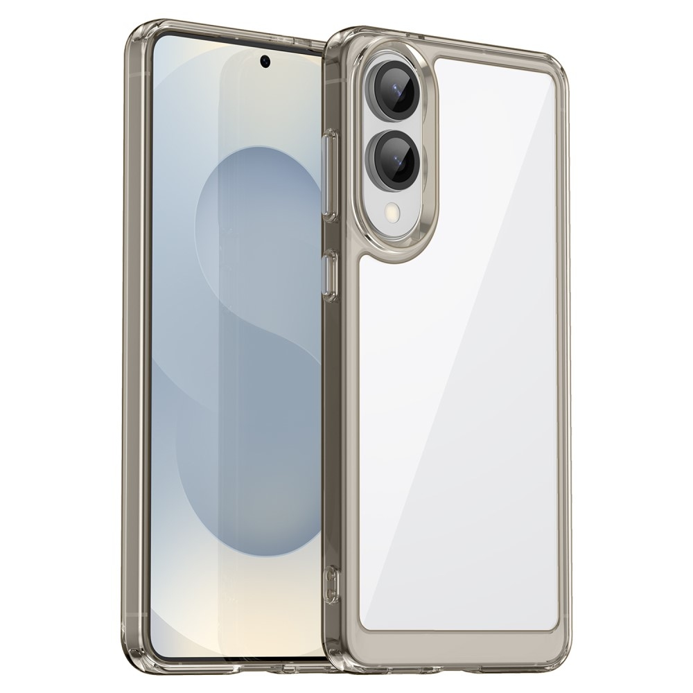 Gelový obal s pevnými zády na Samsung Galaxy S25 Edge - šedý