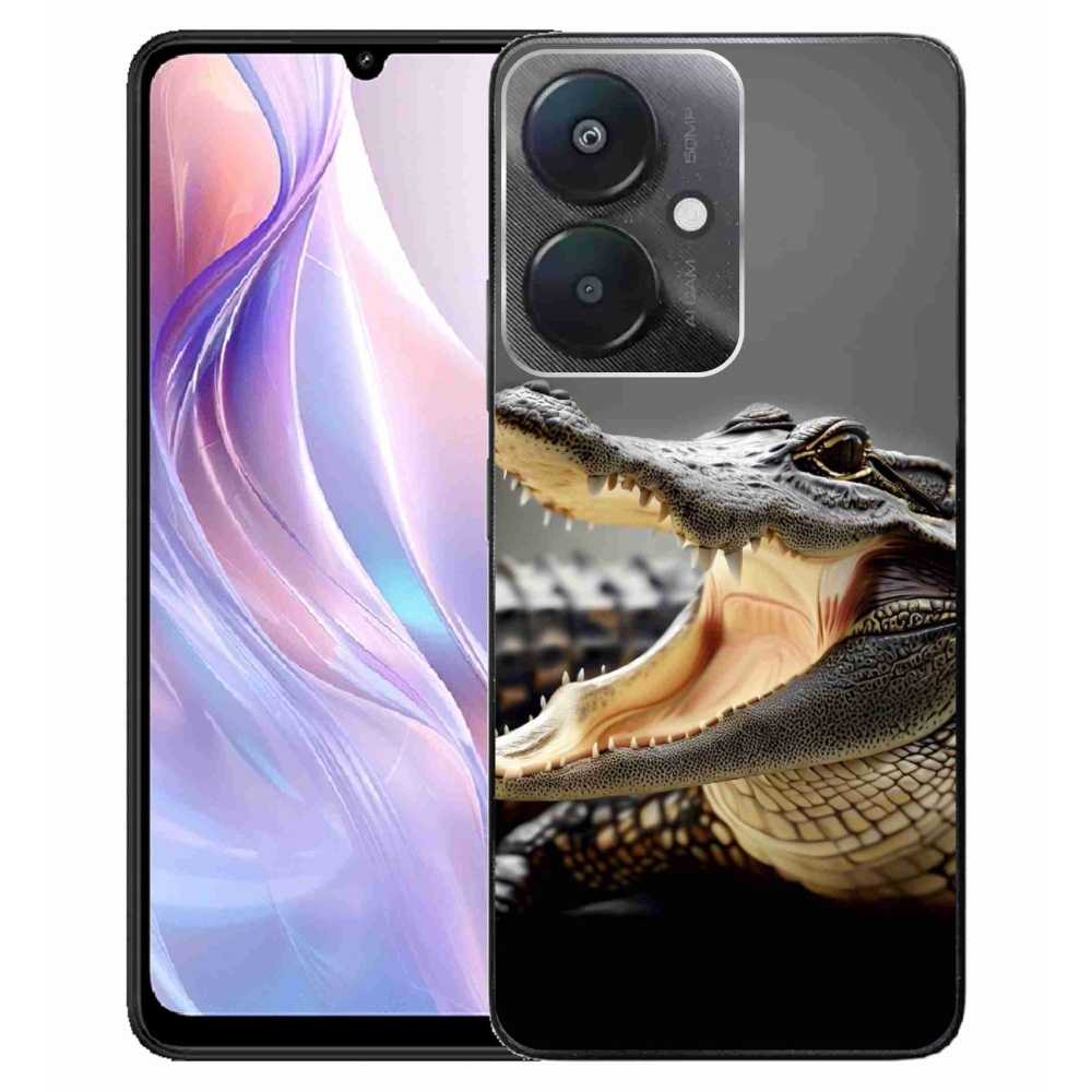 Gelový kryt mmCase na Xiaomi Redmi 13C 5G - krokodýl