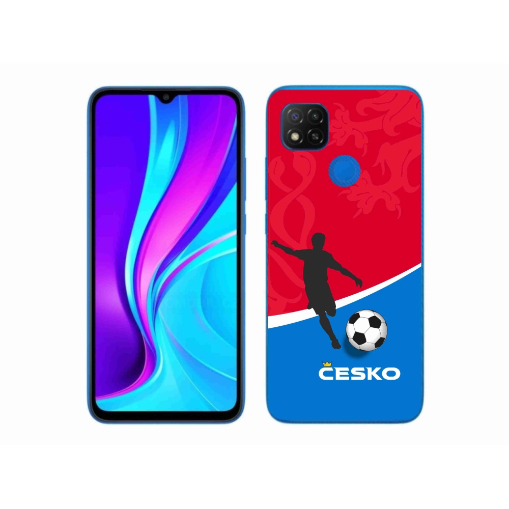 Gelový kryt mmCase na Xiaomi Redmi 9C - fotbal Česko