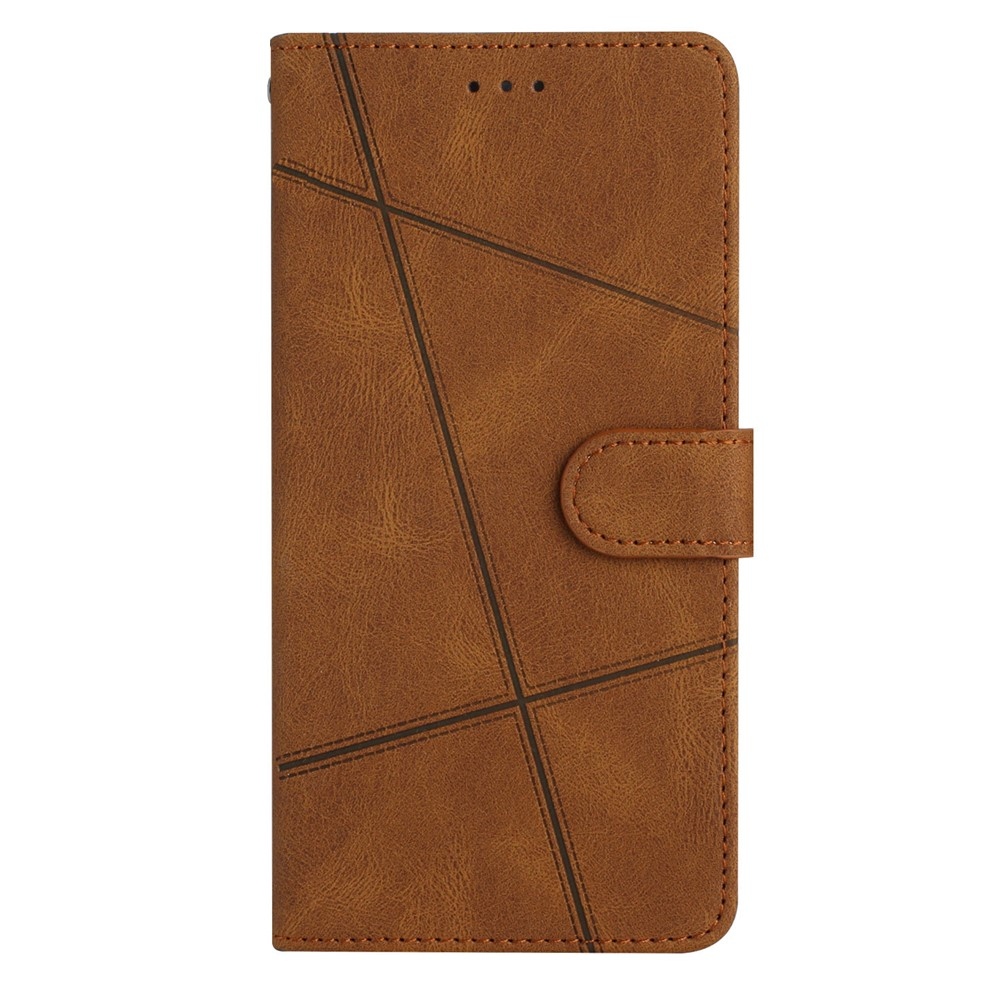 Line knížkové pouzdro na Xiaomi 15T - hnědé