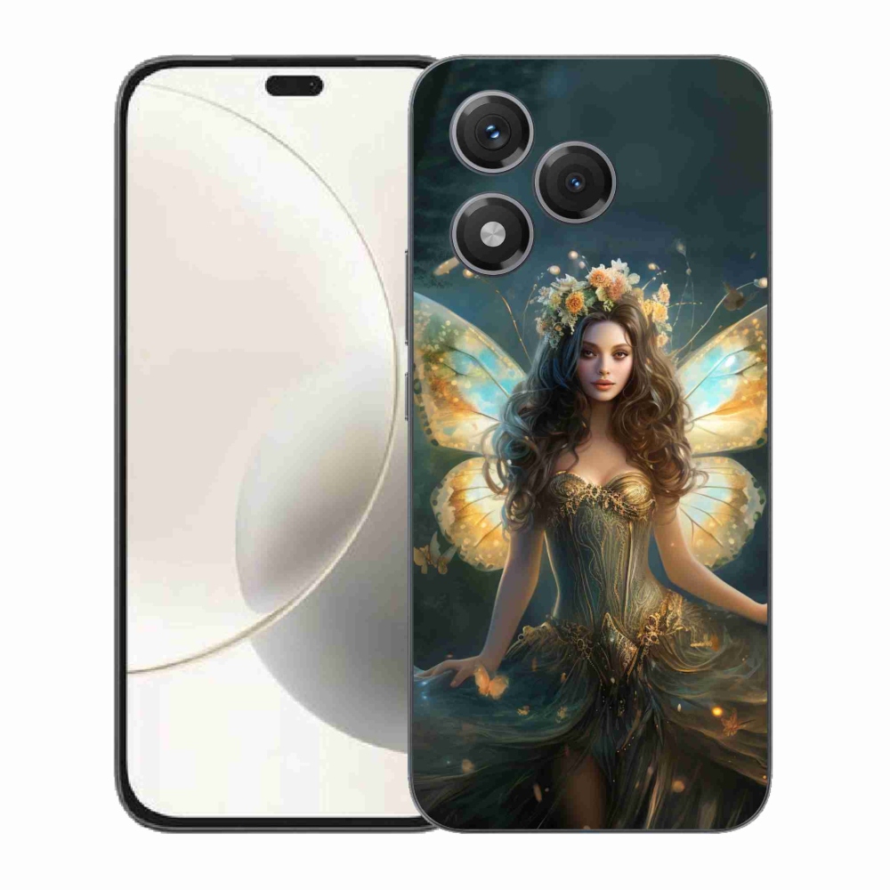 Gelový kryt mmCase na Honor 400 Lite - motýlí žena