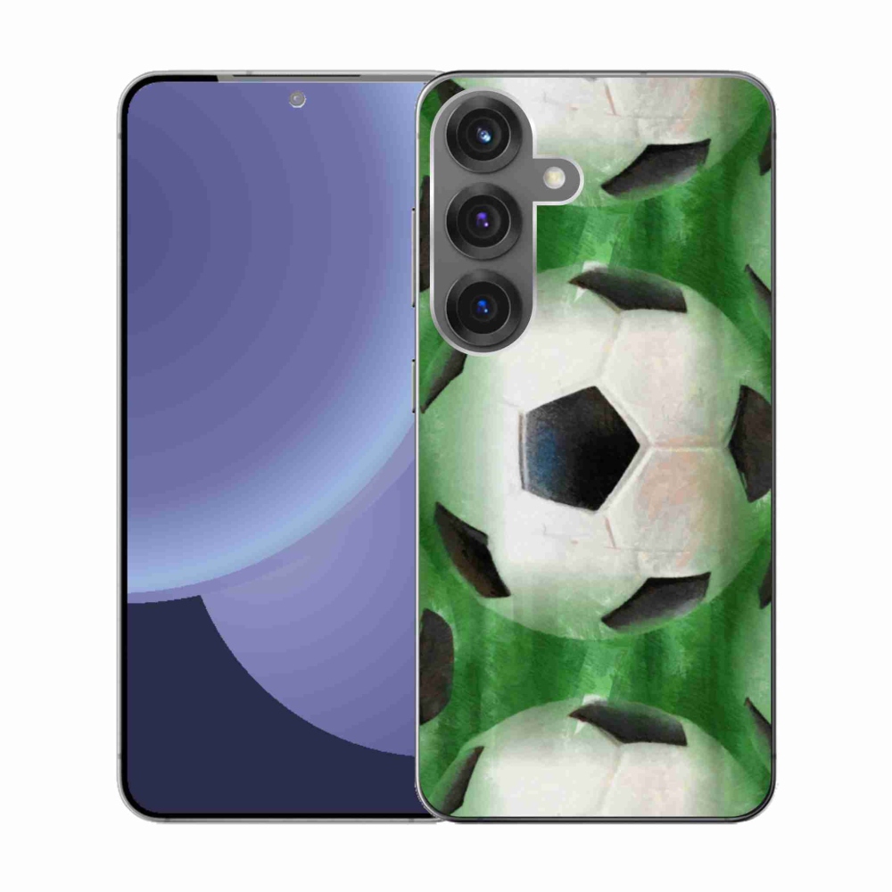 Gelový kryt mmCase na Samsung Galaxy S25 - fotbalový míč