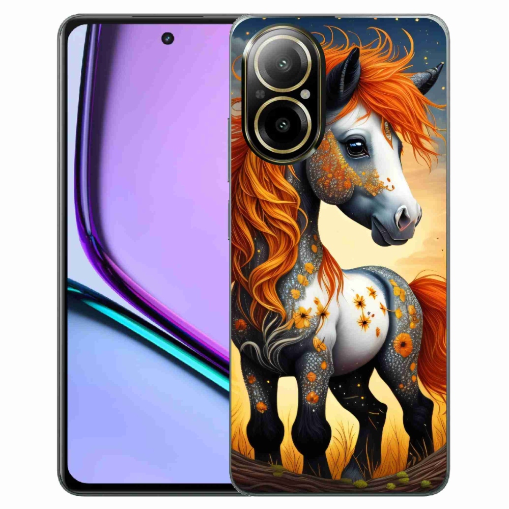 Gelový kryt mmCase na Realme C67 - barevný poník