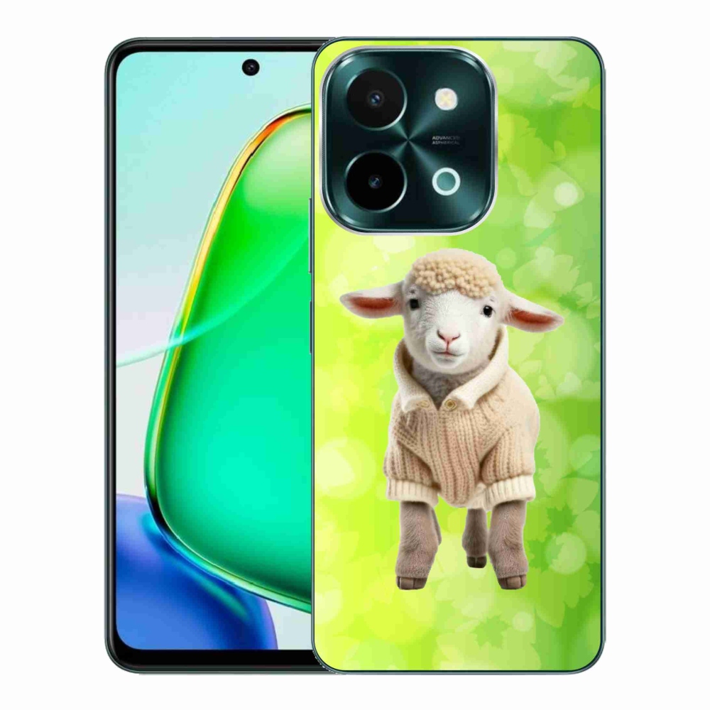 Gelový kryt mmCase na Vivo Y28 - jehně ve svetru