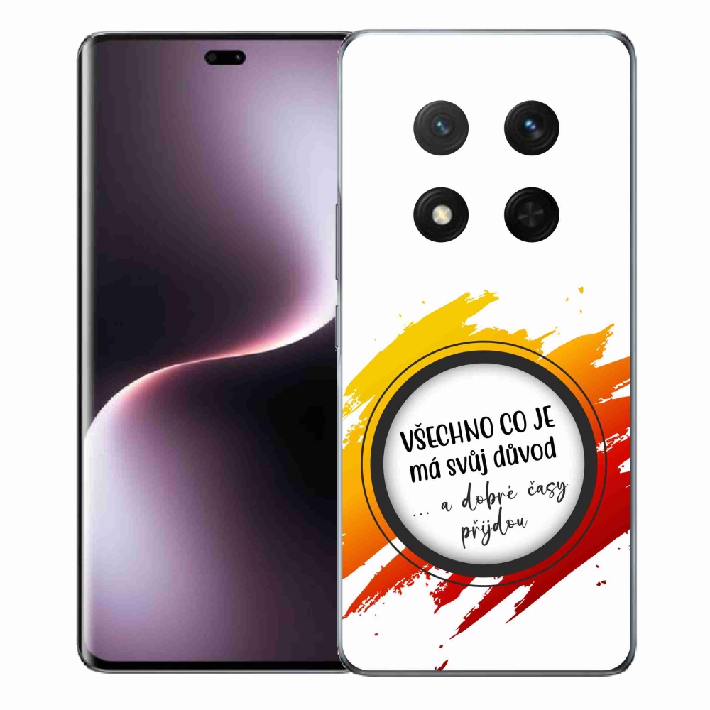 Gelový kryt mmCase na Honor Magic 7 Lite 5G - citát 3 bílé pozadí