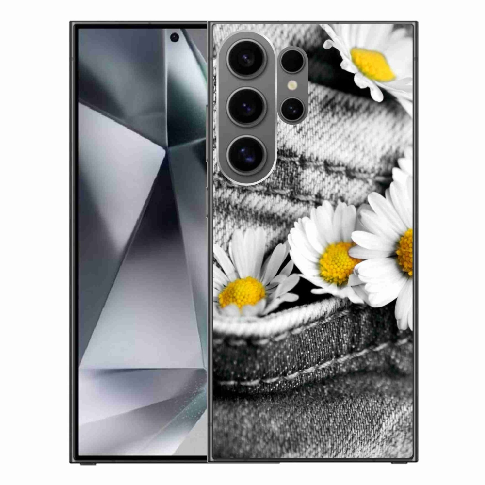 Gelový obal mmCase na Samsung Galaxy S24 Ultra - kopretiny