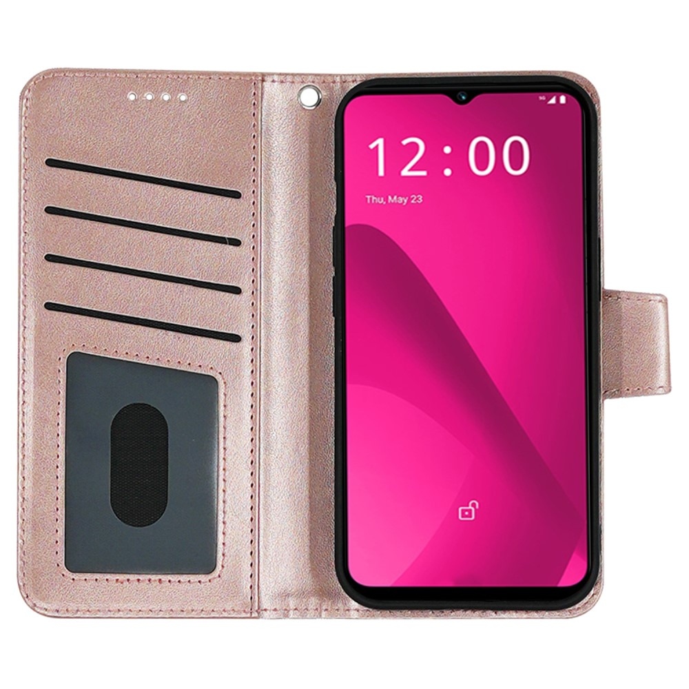 Strong knížkové pouzdro na T-Mobile T Phone 2 - růžovozlaté