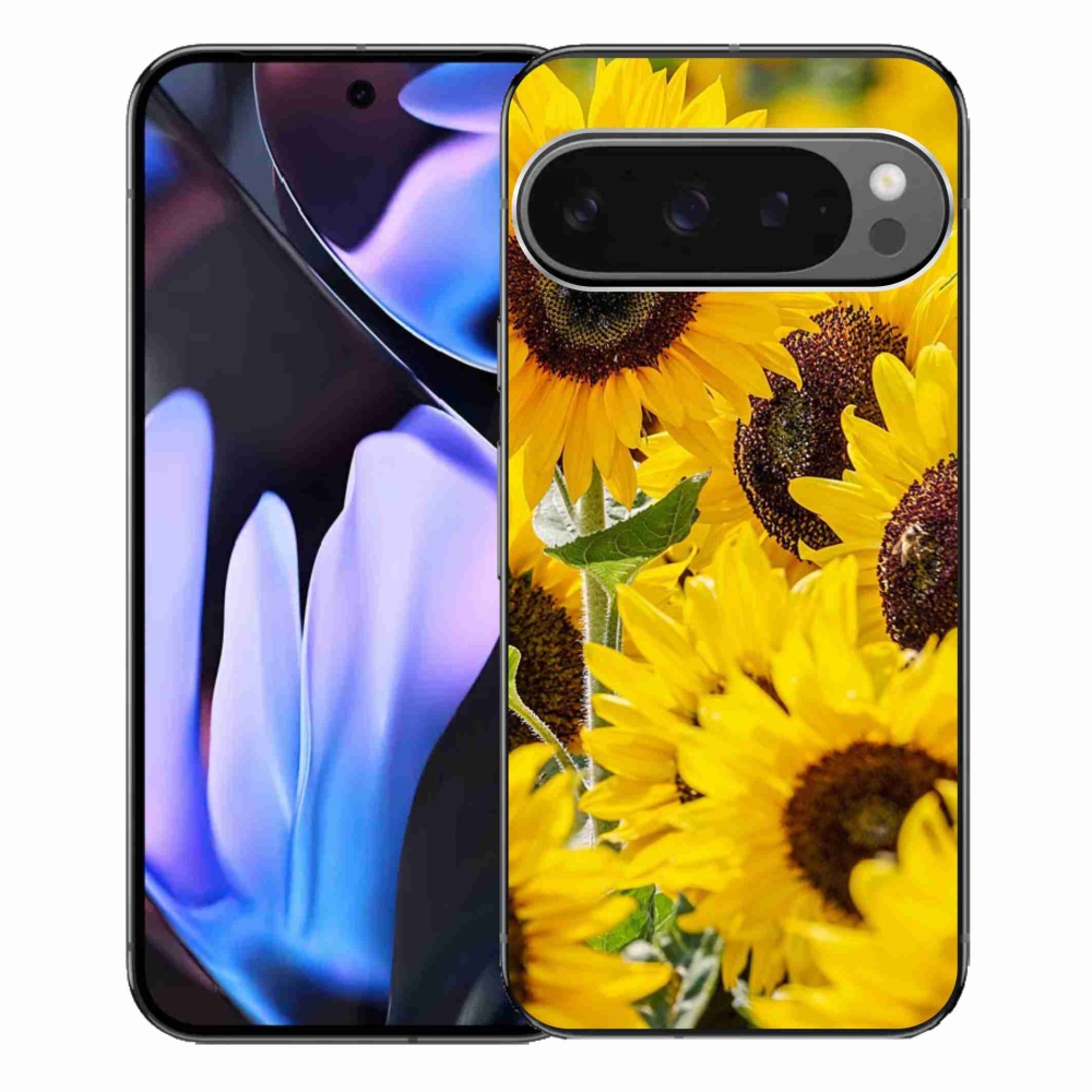 Gelový kryt mmCase na Google Pixel 9 Pro XL - slunečnice
