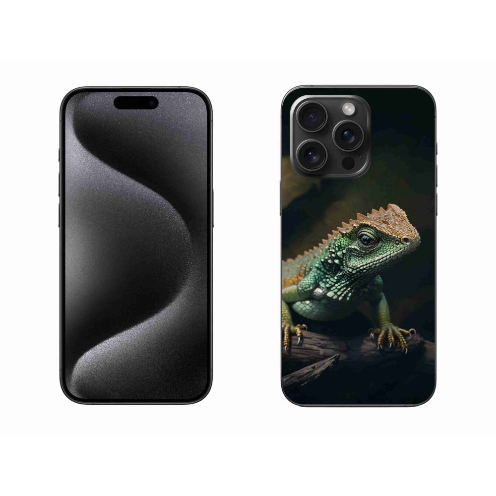 Gelový kryt mmCase na iPhone 15 Pro Max - ještěr