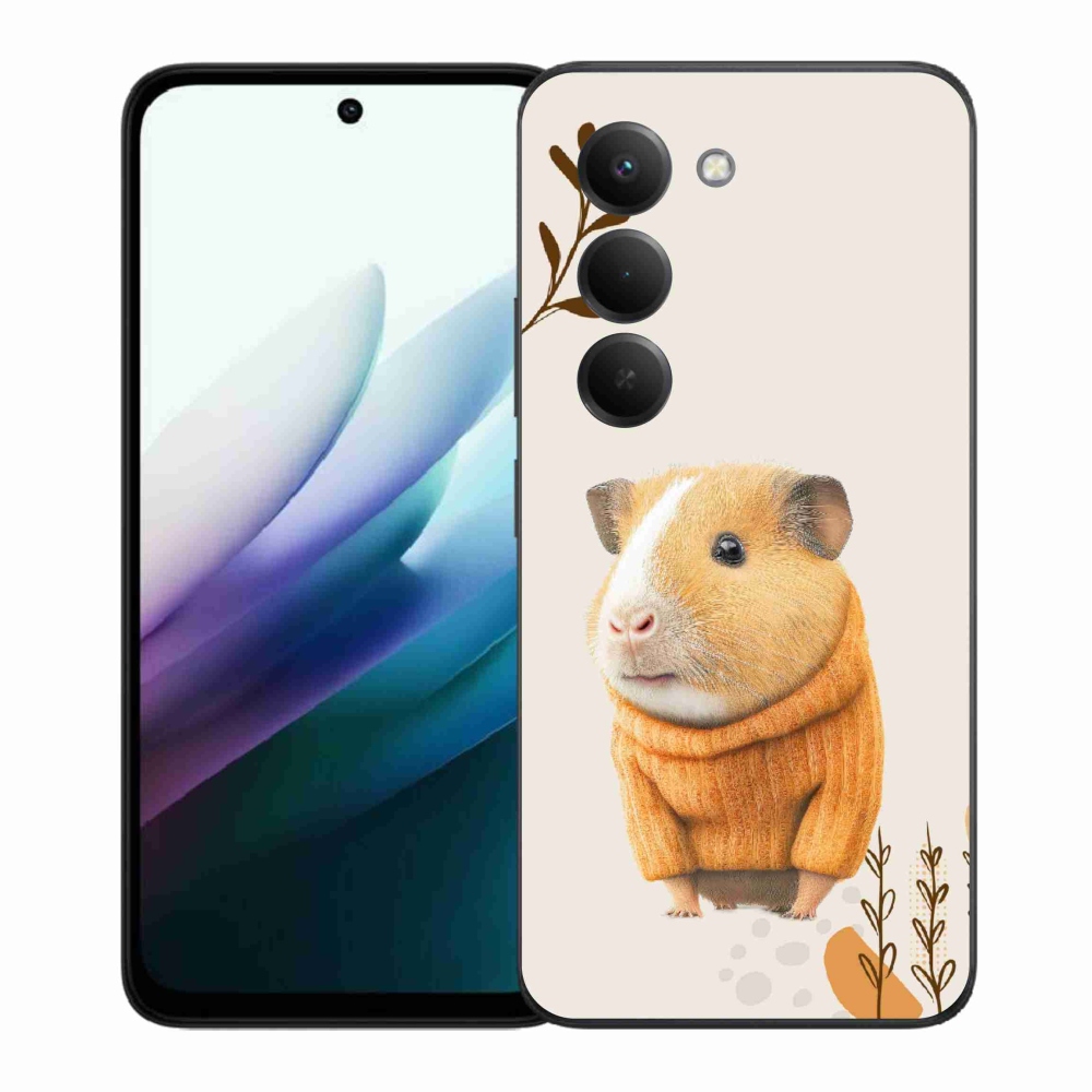 Gelový kryt mmCase na Xiaomi Redmi 15 4G/5G (171mm) - morče ve svetru