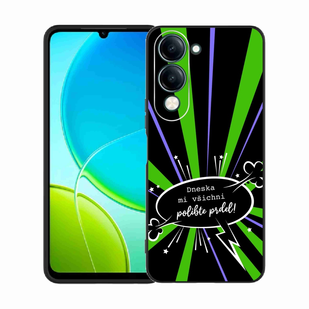Gelový kryt mmCase na Vivo Y29s 5G - vtipný text 15 černé pozadí