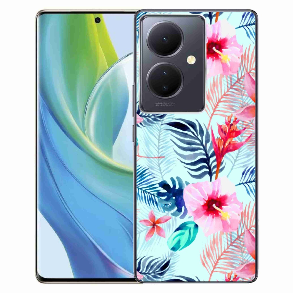 Gelový kryt mmCase na Vivo V29 Lite 5G - květiny