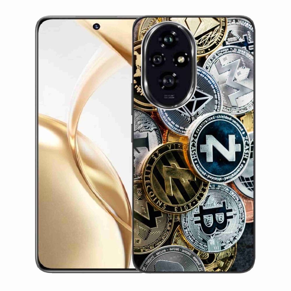 Gelový kryt mmCase na Honor 200 5G - kryptoměny