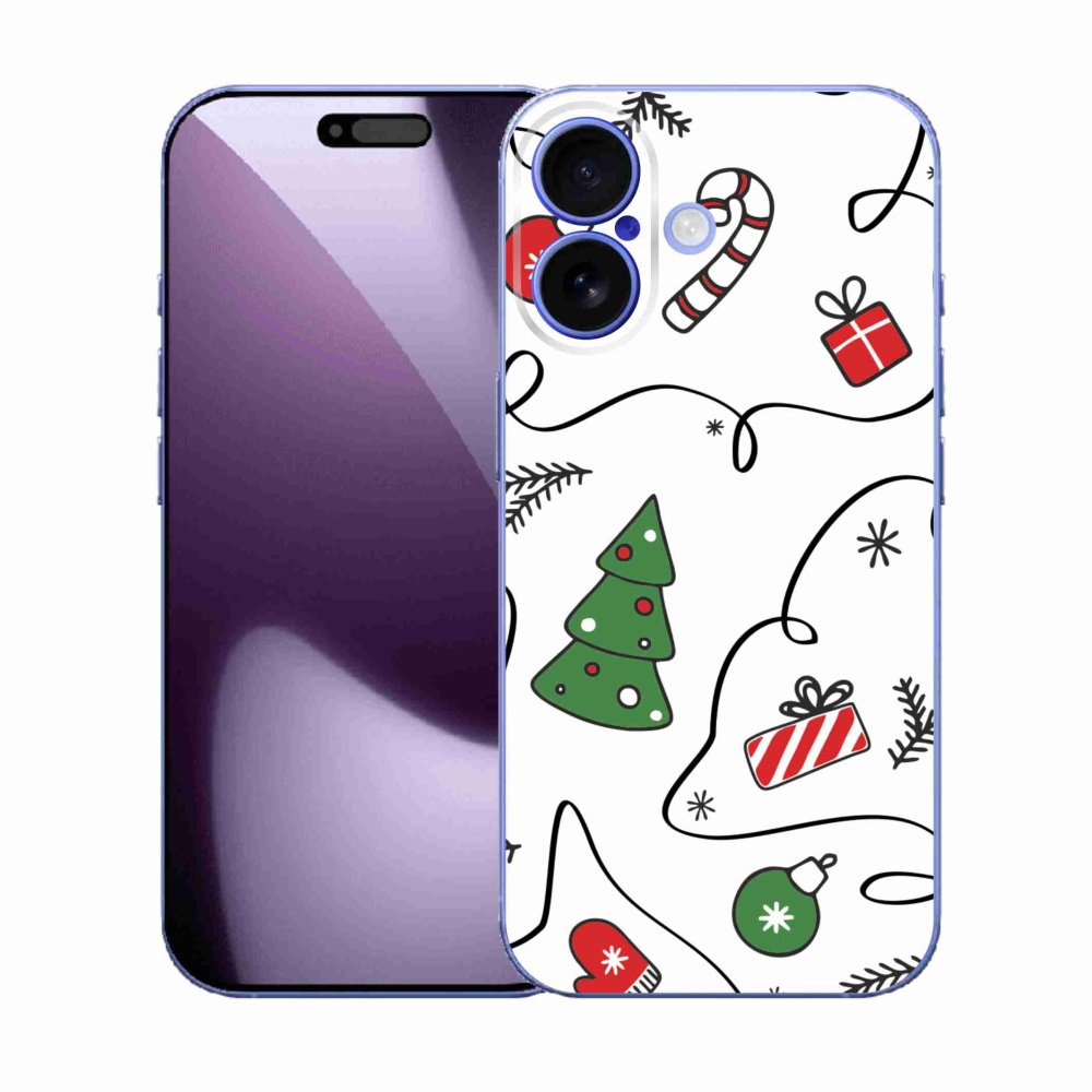 Gelový kryt mmCase na iPhone 17 - vánoční motivy